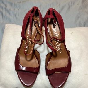 CALVIN KLEIN SANDALS BURGUNDY